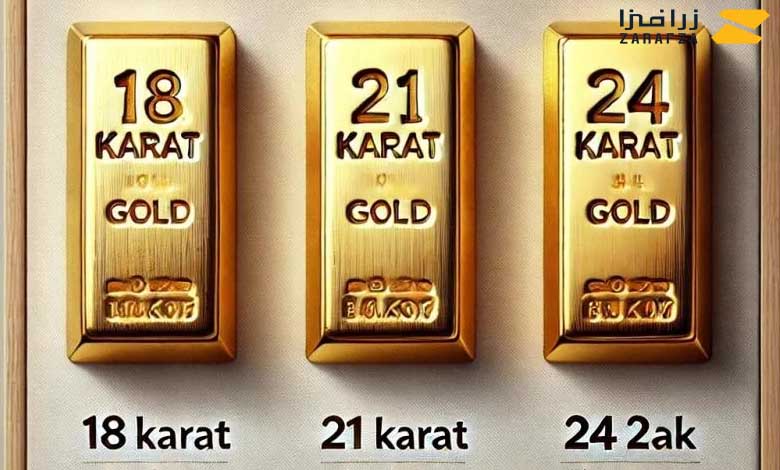 انواع عیار طلا