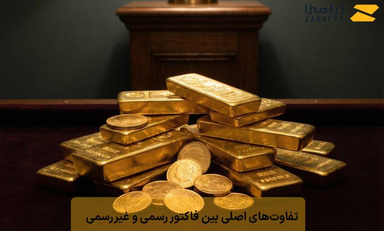 تفاوتهای اصلی بین فاکتور رسمی و غیررسمی